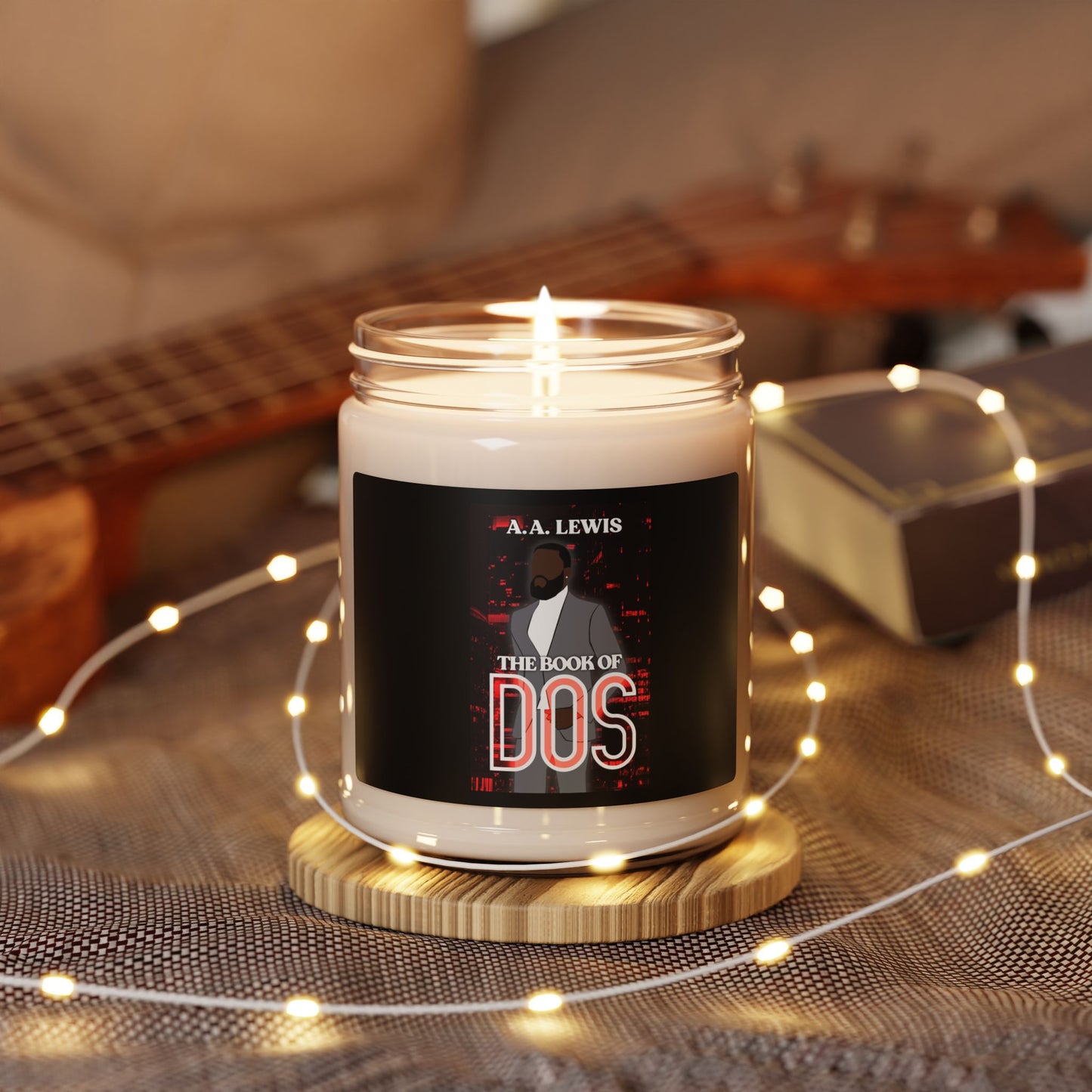 The Book of DOS Scented Soy Candle - Cozy Atmosphere for Readers & Relaxation